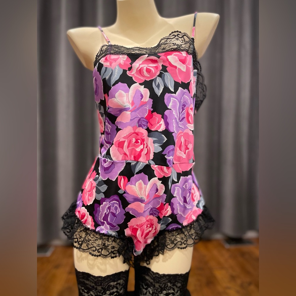 Vintage Charvin floral teddy